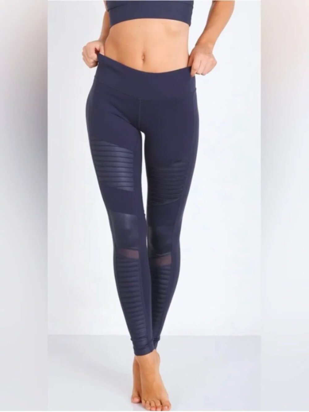 Alo Yoga High-Waist Moto Leggings Navy Size XS